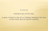 4 .1 & 4.2 Random fact of the day: