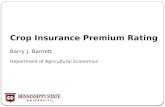 Crop Insurance Premium Rating