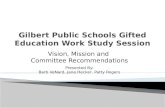 Gilbert Public Schools Gifted Education Work Study Session