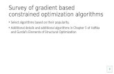 Survey of gradient based constrained optimization algorithms