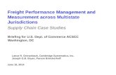 Freight Performance Management and Measurement across Multistate Jurisdictions