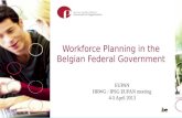Workforce Planning  in the Belgian Federal Government
