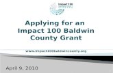 Applying for an  Impact 100 Baldwin County Grant impact100baldwincounty