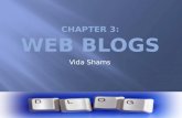 Chapter 3: Web Blogs