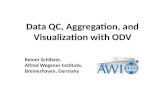 Data QC, Aggregation,  and Visualization with ODV