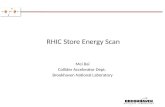 RHIC Store Energy Scan