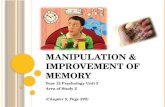 Manipulation & Improvement of Memory