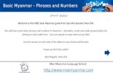 Basic Myanmar – Phrases and Numbers
