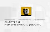 Chapter 8 Remembering & judging