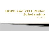 HOPE and ZELL Miller Scholarship
