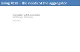 Using XCRI – the needs of the aggregator