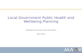 Local Government Public Health and Wellbeing  Planning
