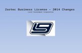 Zortec  Business License – 2014 Changes  Local Government Corporation