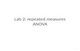 Lab 2: repeated measures ANOVA