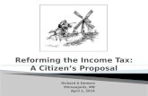 Reforming the Income Tax: A Citizen’s Proposal