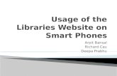 Usage of the  Libraries  Website on  Smart Phones