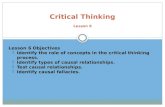 Critical Thinking Lesson 6