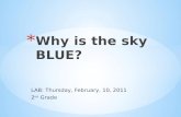 Why is the sky BLUE?