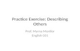 Practice Exercise: Describing Others