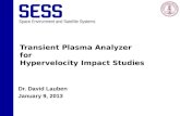 Transient Plasma Analyzer for  Hypervelocity Impact Studies