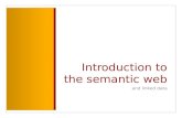 Introduction  to the semantic web