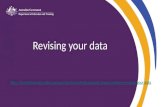 Revising your data