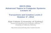 Alan  Fekete ( University of Sydney) Electrical Engineering and Computer Sciences