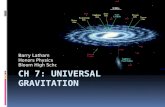 Ch 7: Universal Gravitation
