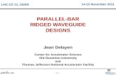 PARALLEL-BAR RIDGED WAVEGUIDE DESIGNS