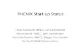 PHENIX Start-up Status