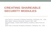 CREATING SHAREABLE SECURITY MODULES