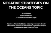 NEGATIVE STRATEGIES ON THE OCEANS TOPIC