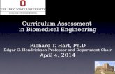 Curriculum Assessment  in Biomedical Engineering Richard T. Hart, Ph.D