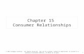 Chapter  15  Consumer  Relationships