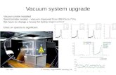 Vacuum system  upgrade