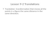 Lesson 9-2 Translations