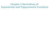 Chapter 5-Derivatives of  Exponential  and  Trigonometric  Functions