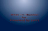 What I’m Thankful For: Presented by Levi’s