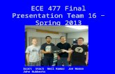 ECE 477 Final Presentation Team 16 − Spring 2013