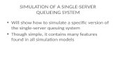 SIMULATION  OF A SINGLE-SERVER QUEUEING SYSTEM
