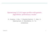 Optimizing LCLS2 taper profile with  genetic algorithms:  preliminary results