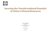 Securing the Transformational Potential of Africa’s Mineral Resources