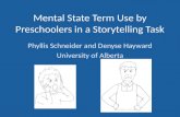 Mental State Term Use by Preschoolers in a Storytelling Task
