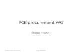 PCB procurement WG
