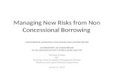 Managing  New Risks  from  Non Concessional Borrowing