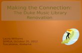 Making the Connection:  The Duke Music Library Renovation