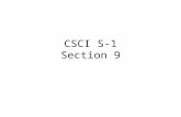CSCI S-1 Section 9