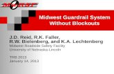 Midwest Guardrail System Without Blockouts