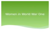 Women in World War One