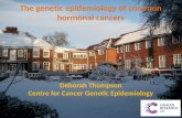 The genetic epidemiology of common hormonal  cancers